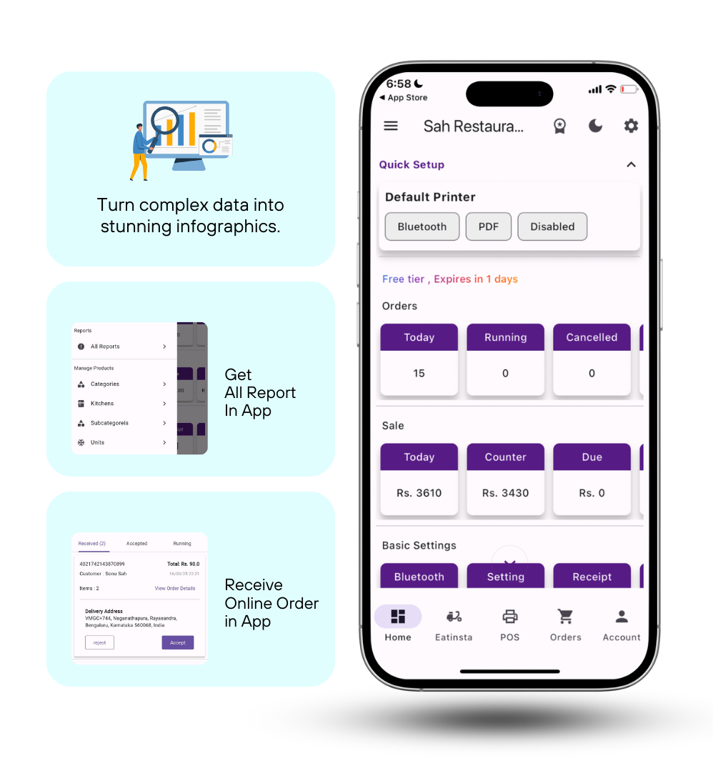 eatinsta Advanced Features